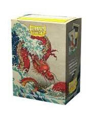 Dragon Shield 100ct Great Wave Brushed Art Sleeves