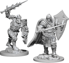 Nolzur`s Marvelous Unpainted Miniatures: W6 Death Knight & Helmed Horror