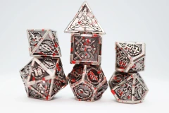 CROSSED SWORDS: VAMPIRIC SWORD - METAL RPG DICE SET