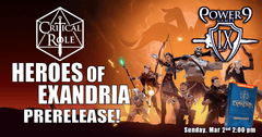 Critical Role: Heroes of Exandria Prerelease