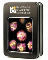 Sharp Edge Resin Dice Set: Thousand Day Red