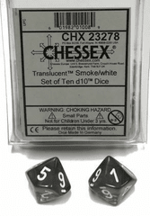 Translucent: Poly D10 Smoke/White (10) Revised - CHX 23278