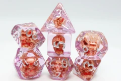 BLOODY SKULL RPG DICE SET