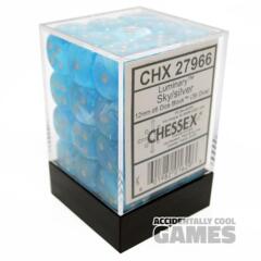 CHX 27966 12mm D6 luminary Poly Sky/Silver (36)