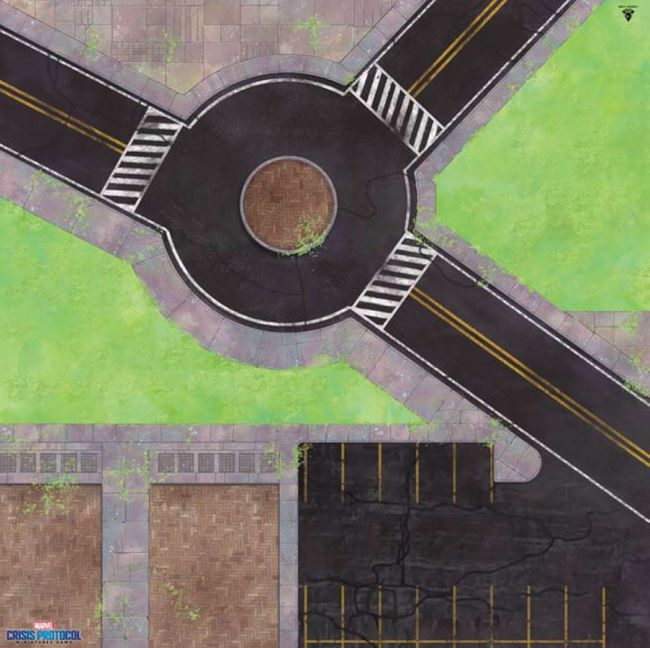 MARVEL CRISIS PROTOCOL: ROUNDABOUT KNOCKOUT GAME MAT