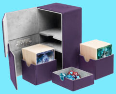 Ultimate Guard - Twin Flip'n'Tray Deck Case - XenoSkin Standard Size 160+ Purple