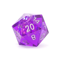 Sharp Purple Fairy 7-Piece Polyhedral RPG Dice Set