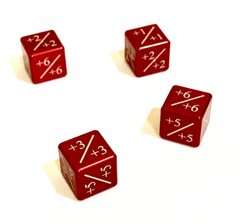 Magic Plus/Plus Dice Counter - Red (4pcs)