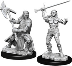 D&D Nolzur's Marvelous Miniatures: Female Half-Orc Fighter