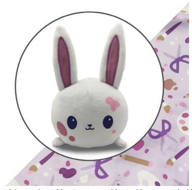 WHITE BUNNY PLUSHIE TOTE BAG