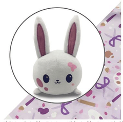 WHITE BUNNY PLUSHIE TOTE BAG