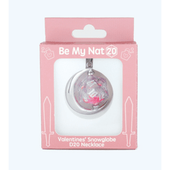 Valentines' Snowglobe D20 Necklace