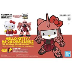 Hello Kitty x SD Gundam Cross Silhouette MS-06S Char's Zaku II Model Kit