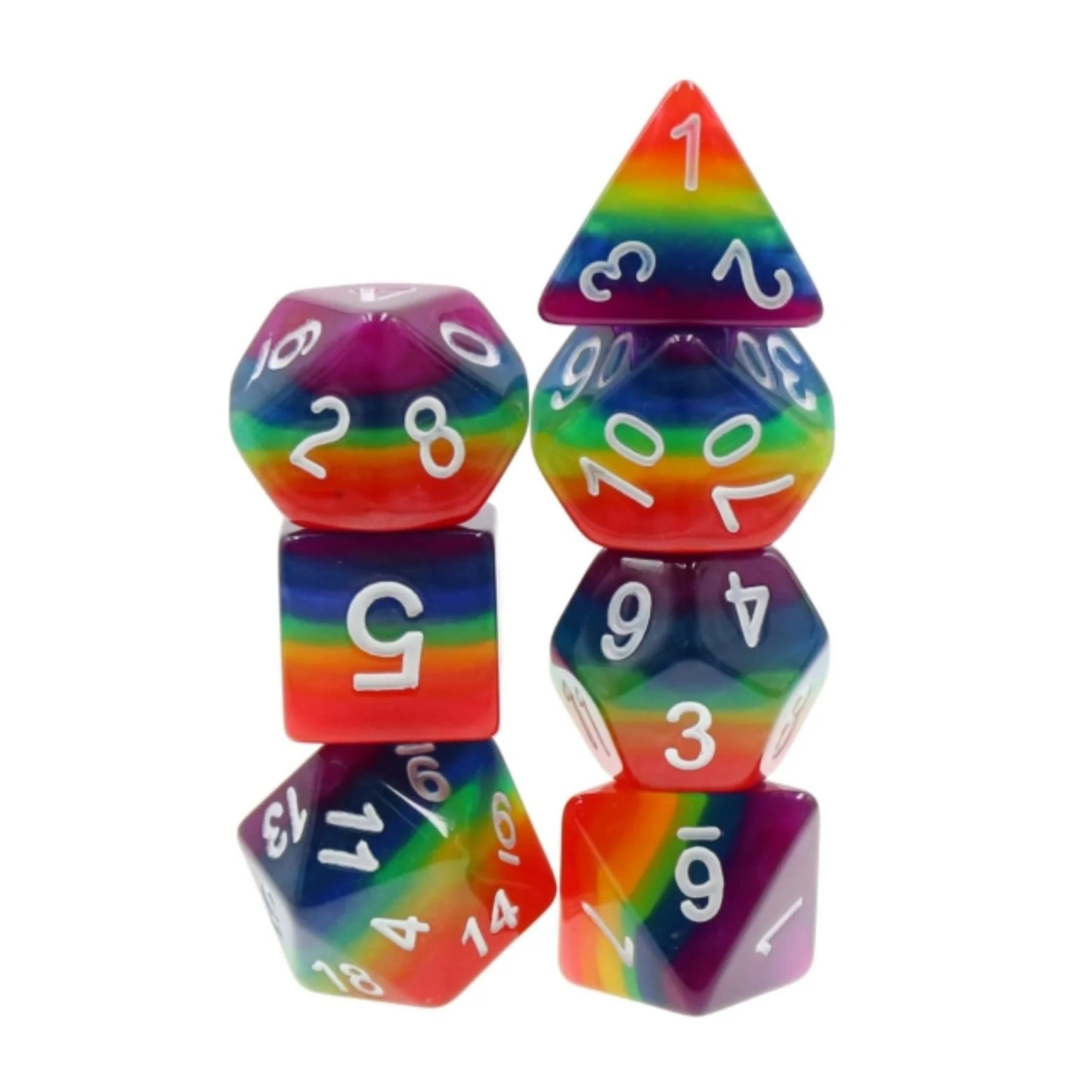 Rainbow Dice Set