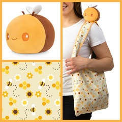 HONEYCOMB BEE PLUSHIE TOTE BAG
