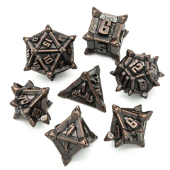 ANCIENT COPPER FLAIL RPG METAL DICE SET