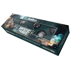FANROLL: 16MM MYSTIC MINES STONE POLY DICE SET: BLUE SANDSTONE