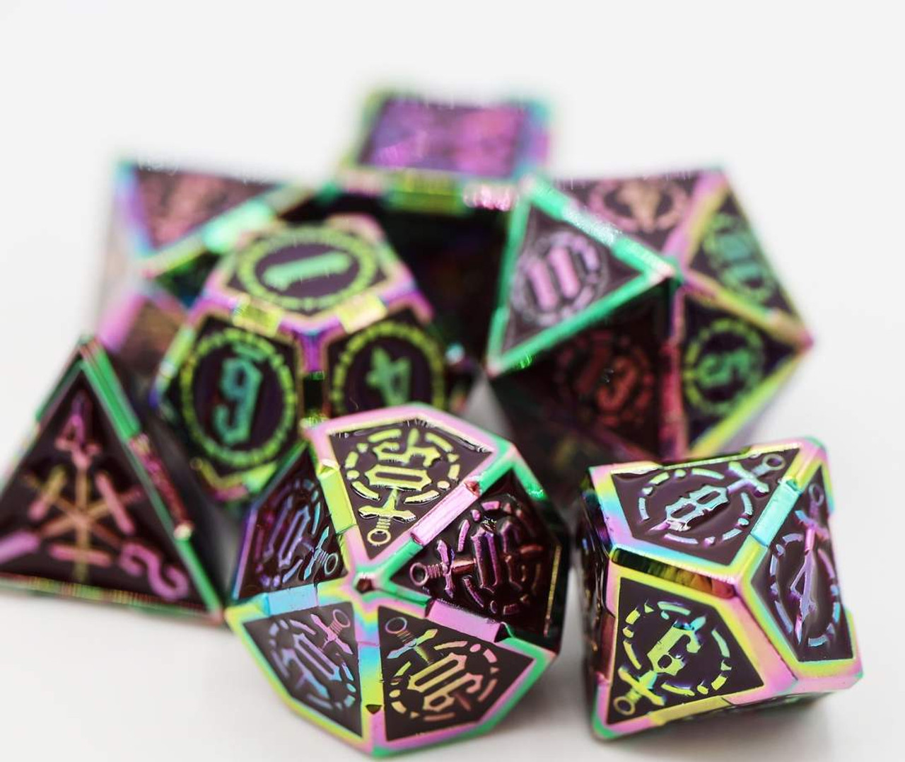 Imperial Gem Sword Metal Dice Set