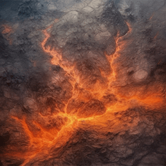 Star Wars 3x3 Tablemat - Mustafar