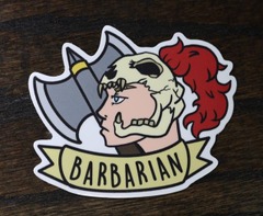 Banner Class Pins: Barbarian