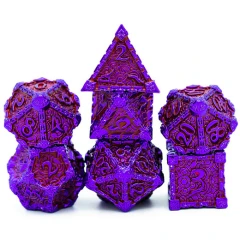 DAGGER OF VENOM: MAUVEINE RPG METAL DICE SET