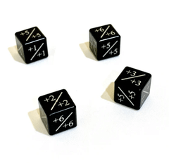 Magic Plus/Plus Dice Counter - Black (4pcs)