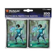 ULTRA PRO: MAGIC THE GATHERING: DUSKMOURN: 100CT DECK PROTECTOR SLEEVES COMMANDER Zimone, Mystery Unraveler