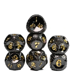 NIGHT DRAGONSTONE RPG METAL DICE SET
