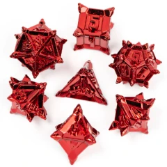 RED FLAIL RPG METAL DICE SET