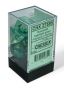 7 Borealis Kelp/Light Green Polyhedral Dice Set - CHX27595