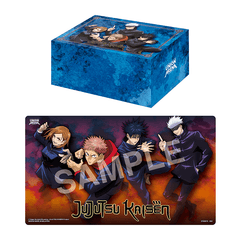 UNION ARENA CARD GAME: PLAYMAT AND HALF STORAGE BOX SET: JUJUTSU KAISEN