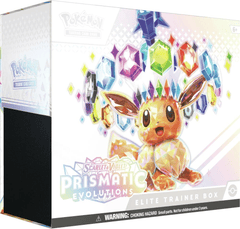Pokemon Scarlet and Violet Prismatic Evolutions Elite Trainer Box