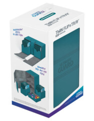 Ultimate Guard Twin Flip'n'Tray - TWIN FLIP'n'TRAY  DECK CASE 160+ - Petrol
