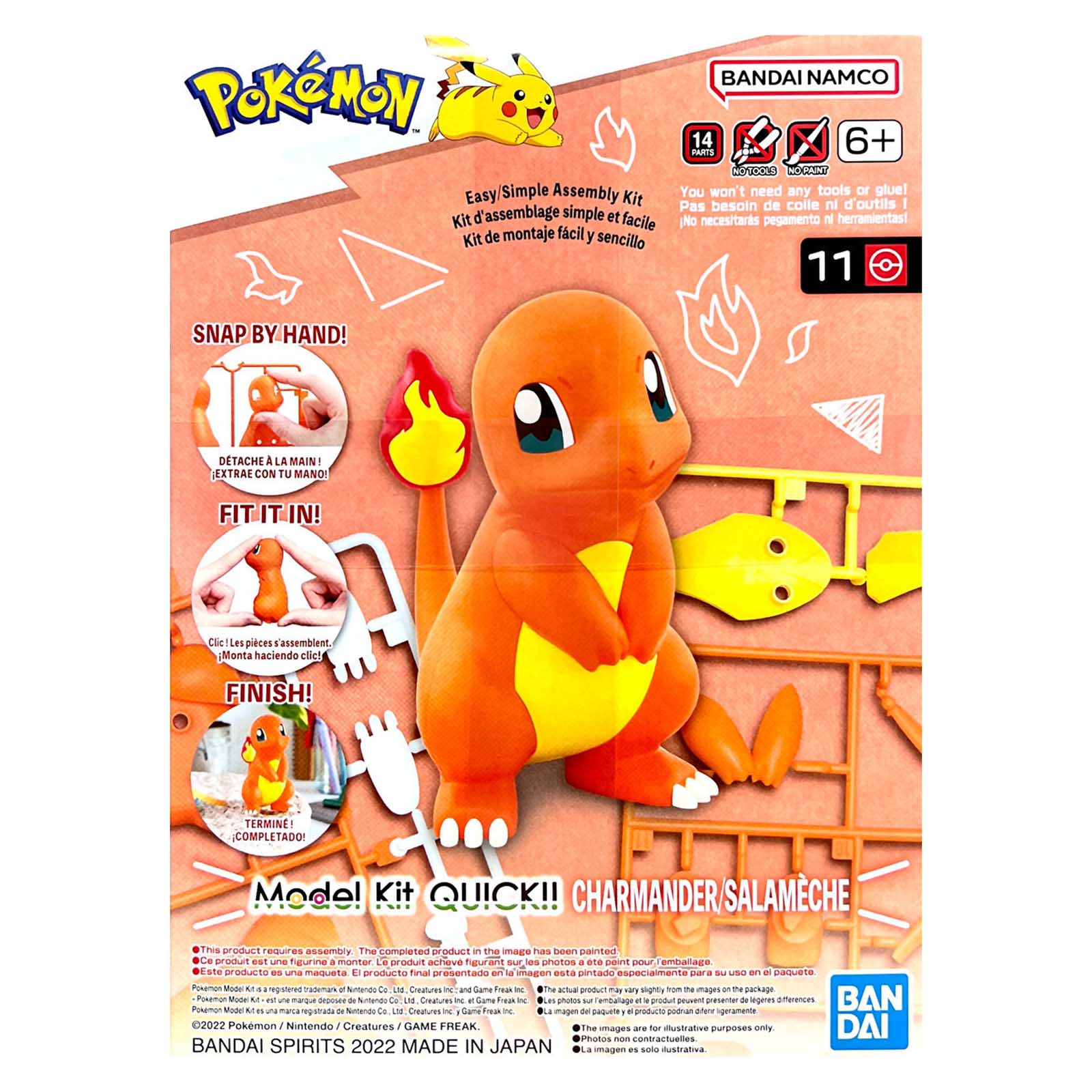 Charmander Bandai Pokemon Kit