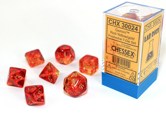 CHX30024 Gemini 7-Die Set Red-Yellow/Gold