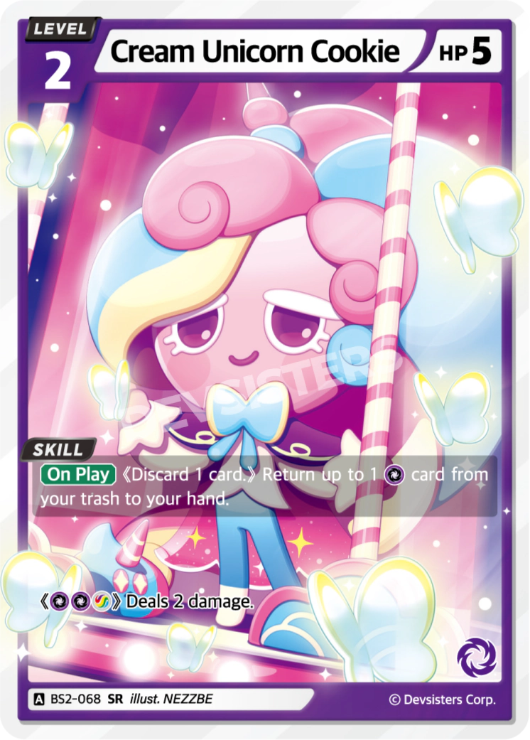 Cream Unicorn Cookie - BS2-068 - SR