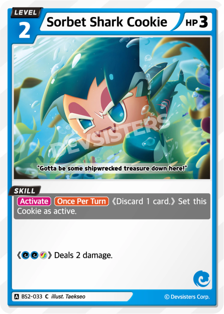 Sorbet Shark Cookie - BS2-033 - C