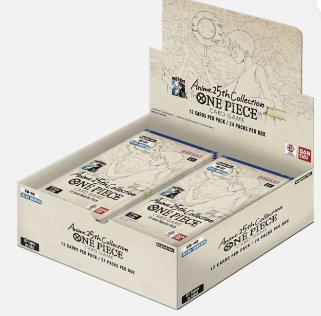 One Piece TCG: EXTRA BOOSTER -Anime 25th Collection- Booster Box (EB-02)