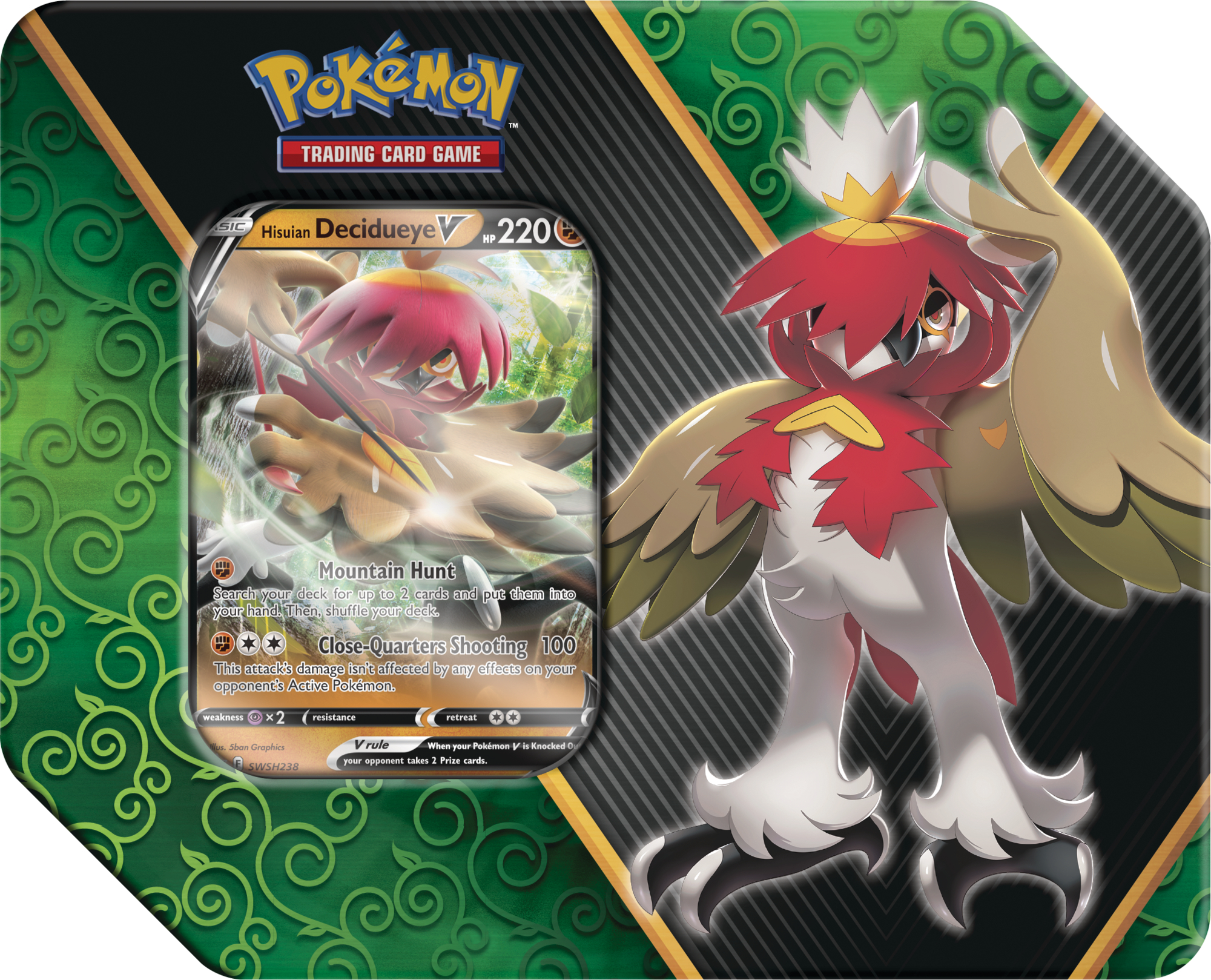 Pokemon: Divergent Powers Tin - Hisuian Decidueye V
