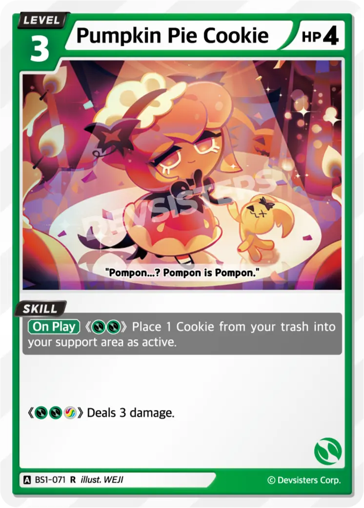 Pumpkin Pie Cookie - BS1-071 - R