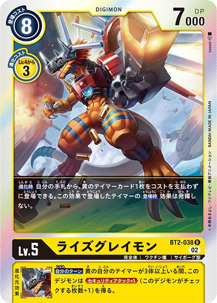 BT2-038 RizeGreymon (R-Reprint)
