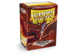 Dragon Shield Sleeves: Matte Crimson (Box Of 100)