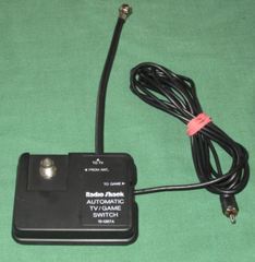Off-Brand Automatic TV/Game RF Switch with RCA Plug