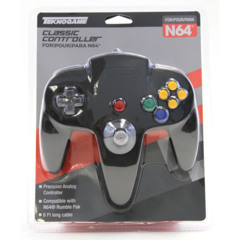TeknoGame Wired N64 Controller Black