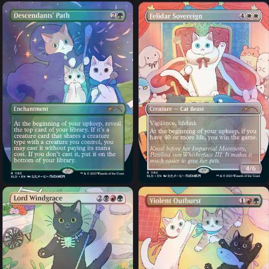 Mtg secret lair high quality look at the kitties sealed