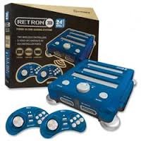 RetroN 3 Gaming Console 2.4 GHz Edition for SNES/ Genesis/ NES (Bravo Blue)