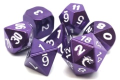 OSD Metal Dice Set: Halfling Forged - Electric Purple