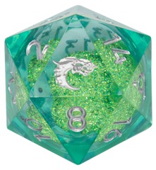 OSD Sharp Edged D20 35mm: Liquid Infused - Emerald Fury