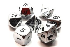 OSD Metal Dice Set: Halfling Forged - Shiny Silver