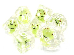 OSD 7 Piece DnD RPG Dice Set: Animal Kingdom - Froggy Time
